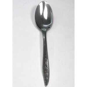 Sears Roebuck Stainless Misty Isle Floral Pattern Teaspoon SPOON 6.25" *Flaws*